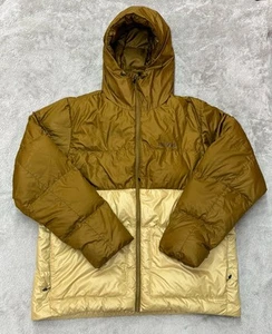 Marmot Jacket Mens Large Brown Gold Guide Hoody 700 Goose Down Puffer Coat - Picture 1 of 12