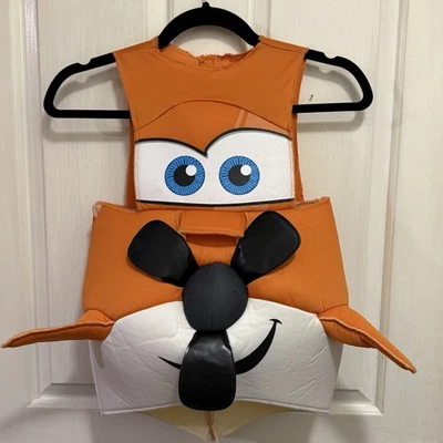 Disney Planes DUSTY CROPHOPPER AIRPLANE Crop Duster Halloween Costume Orange - Image 1 of 4
