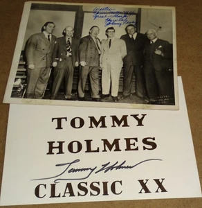 Johnny Pesky & Tommy Holmes Autographs - Picture 1 of 3