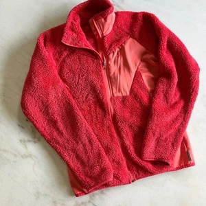 Columbia Fleece Jacket Full Zip Soft Cozy Coral Red Small - Picture 1 of 7