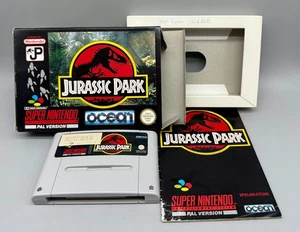 Super Nintendo - JURASSIC PARK - excelente estado en embalaje original con instrucciones - Imagen 1 de 2