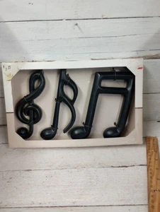 ICA Home Décor Musik Noten Wandkunst Set Schwarz Musiknote Dekor 3er Set. - Bild 1 von 8