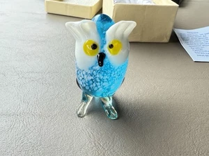 Sammlerstück Pier 1 Imports Eule Glasfigur 3 Zoll nicht mehr produziert - Bild 1 von 23