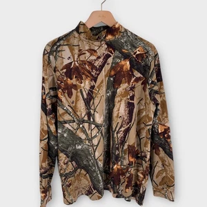 Long Sleeve T-Shirt Fusion 3-0 3-D Hardwood Camo Men's L-XL Green Brown - Picture 1 of 7