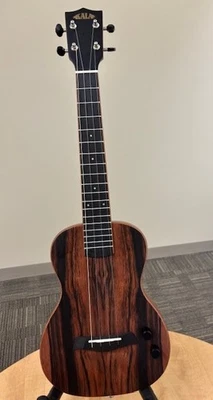 Kala Striped Ebony Solidbody Tenor Ukulele - Natural (KA-SB-EBY-T_W/BAG) - Image 1 of 4