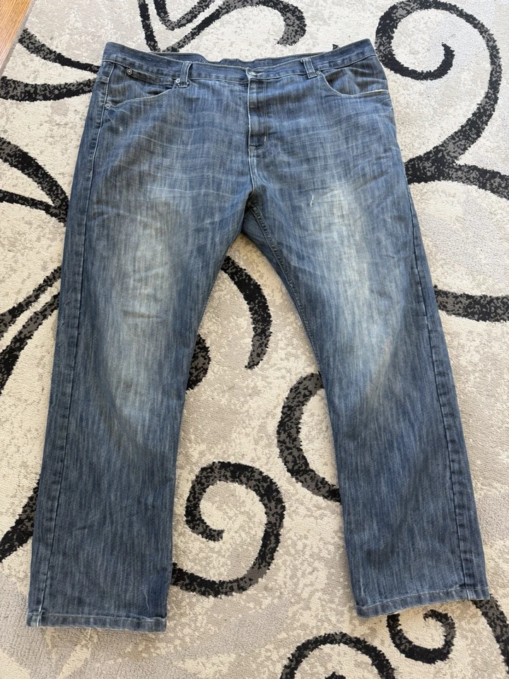 Мужские джинсы PD&C свободного покроя 44x32 большие и высокие средняя стирка - Изображение 1 из 4