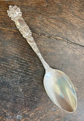 Antigua cuchara de postre sopa ovalada ALVIN BRIDAL ROSE 1903 ORNAMENTADA sin mono Foto 1 de 4
