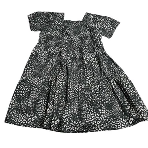 Sea New York Dress Girls 10 Animal Print Gray Black Short Sleeve MSRP$180 - Picture 1 of 5