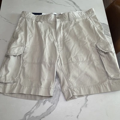 Polo Ralph Lauren Cargo Shorts Big & Tall 44B (42) Beige Tan Cotton 10" NWT - Image 1 of 4