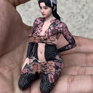 Tatuaje Yakuza Samurai Escultura Real Persona Real Miniatura Coche Decoración - Imagen 1 de 8