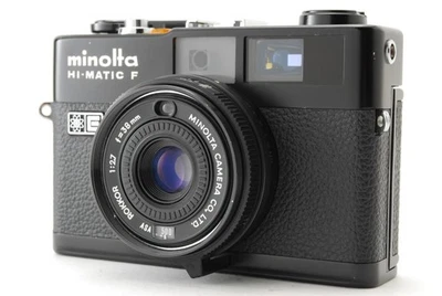 [NEUWERTIG] Minolta Hi-Matic F Rokkor 38mm f/2.7 35mm Filmkamera schwarz... - Bild 1 von 4