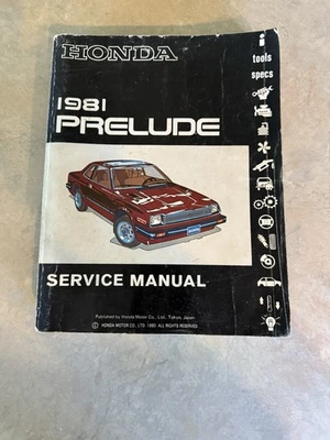Honda Prelude 1981 manual de mantenimiento de reparación de servicio de taller Foto 1 de 4