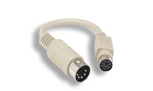 Keyboard Adapter PS2 to AT MINIDIN6-Female to DIN5-Male - Picture 1 of 1