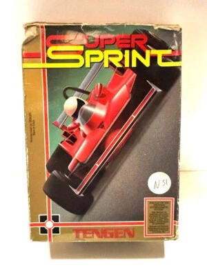 Super Sprint NES Original Game Box Only (Nintendo Entertainment System, 1989) - Imagem 1 de 4