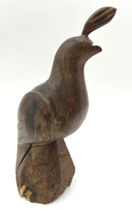 Vintage Hand Carved Ironwood Quail Sculpture 10" Tall - Picture 1 of 6