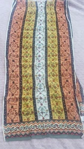 Metropolitan Museum Of Art Long Silk Floral Scarf MMA - Picture 1 of 6