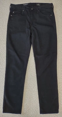 AG Adriano Goldschmied black Cigarette Prima Crop cotton blend pants size 26 - Image 1 of 4