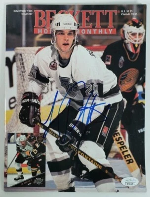 LUKE ROBITAILLE Signed November 1993 Beckett Magazine Front Cover (JSA Basic) - Image 1 of 4
