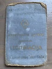 Old Croatia ID Card Document With Photo 1948