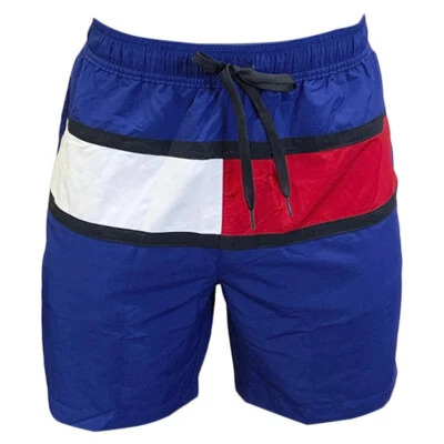 NWT TOMMY HILFIGER AUTHENTIC STRIPE 7" QUICK DRY TRUNKS BOARD SHORTS SIZE M L - Image 1 of 4