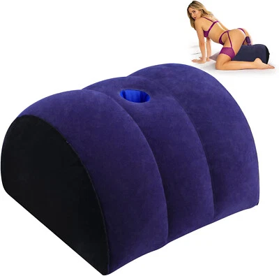 Almohada Media Luna Juguete Montaje para Adultos para Cupé Cojín Sexual Almohada de Soporte Inflable Foto 1 de 4
