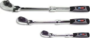 EZ Red MR482FL 1/4" 3/8" 1/2" Drive extra long locking flex head ratchet Set - Picture 1 of 1