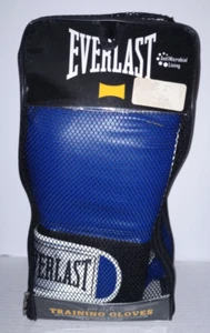 Everlast Jermain Taylor Pro Style Training Gloves 12oz (Blue) Hook & Loop - Good - Picture 1 of 10