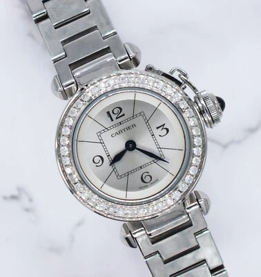 Stunning Ladies Cartier Pasha Watch with Diamond Bezel - Boxed - Image 1 of 4