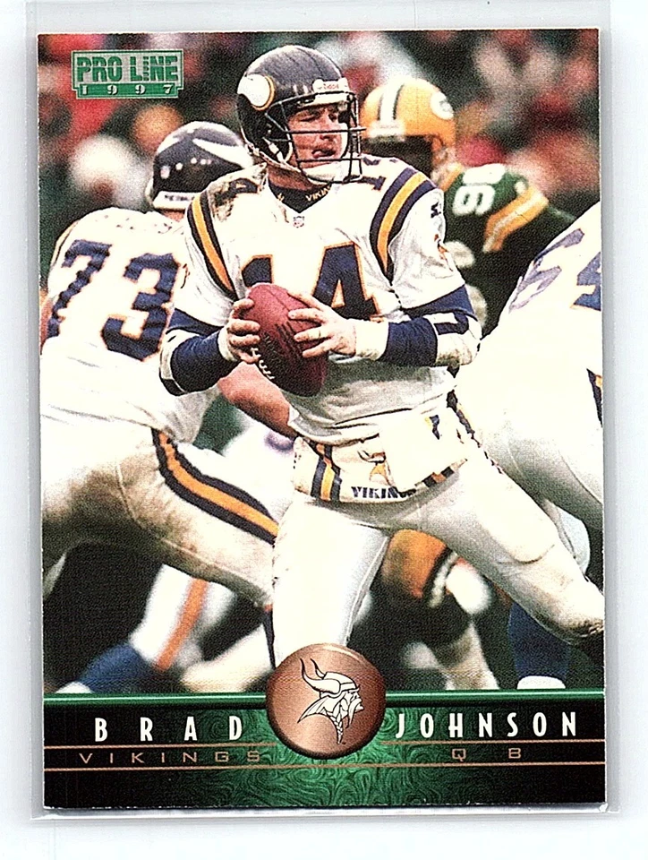 1997 Pro Line Brad Johnson Minnesota Vikings #154 - Image 1 of 2