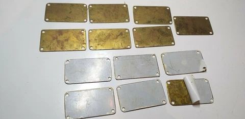 'Brass Name Plaque' (Blank) Cover