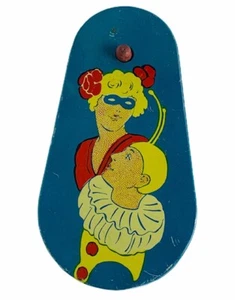 Noisemaker clown circus tin noise maker vtg antique carnival Newark harlequin NJ - Picture 1 of 4
