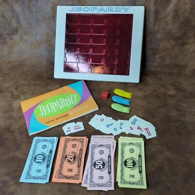 Vintage 1964 JEOPARDY Board Game Fifth Edition #4457 Original Replacement Pieces - Image 1 of 3