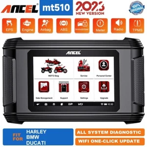ANCEL MT510 Motorcycles Scanner for BWM/ DUCATI/HARLEY ECU Reset Oil Reset - Picture 1 of 6