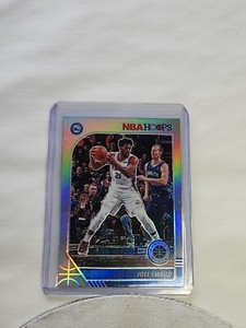 2019-20 NBA Hoops Premium Stock Joel Embiid Silver Prizm Holo  #145