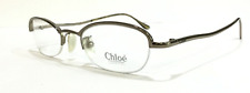 Montature per occhiali da vista chloè per donna vintage mezza montatura metallo