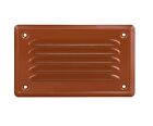 Terracotta Air Vent Grille 165mm x 100mm with Fly Screen Metal Ventilation Cover