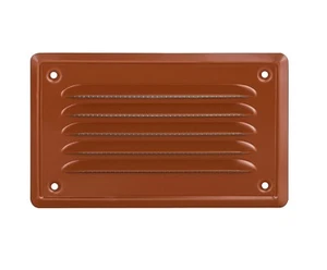 Rejilla de ventilación de aire de terracota 165 mm x 100 mm con cubierta de ventilación de metal pantalla de mosca - Imagen 1 de 3
