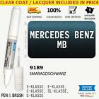 9189 Touch Up Paint for Mercedes Benz MB Black S KLASSE E C SL G SLK CABRIO A CL