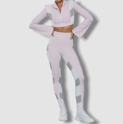 $215 Port De Bras Women's Pink Double Arrow Leggings Pants Size Large - Image 1 of 4