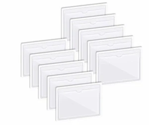 5x Auto Scheibenaufkleber selbstklebend PVC Parkausweis Halter Pack 10 x 8 cm - Bild 1 von 4