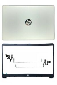 New For HP 15-DW 15s-DY 15s-DU TPN-C139 LCD Back Cover/Bezel/LCD Hinges Silver
