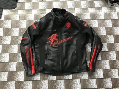 Chaqueta de cuero para moto Suzuki Hayabusa nueva chaqueta para motociclista Suzuki Foto 1 de 3