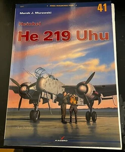 HE 219 UHU KAGERO #41 HEINKEL VOLUME 1 HE-219 W/MASKING FOILS & DRAWINGS - Imagen 1 de 7