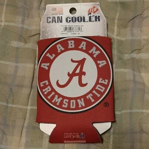 ENFRIADOR DE LATAS ALABAMA CRIMSON TIDE KOOZIE NUEVO PLANO DOBLE CARA - Imagen 1 de 2