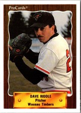 1990 CMC Dave Riddle #693 Wausau Timbers