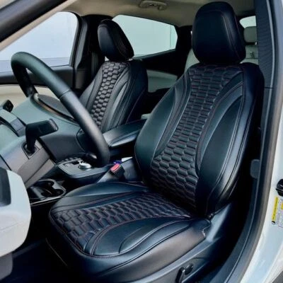 Fit 21-up Ford Mustang Mach-E Custom Artificial PUV Leather Seat Covers Set - Imagem 1 de 4