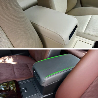 Center Armrest Box Protection Pad Black Leather Cover For Toyota Camry 2012-2017 - image 1 of 4