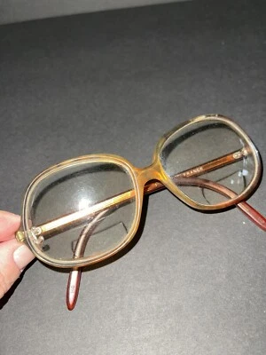 Marco Givenchy Marrón Ámbar Ovalado UNICO Francia vendido para marcos SOLO Foto 1 de 4