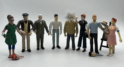 Accoutrements Historical Action Figure LOT of 8 Einsten Rosie Freud Barista +4 - Image 1 of 4