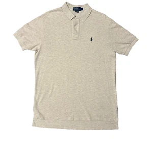 Polo Ralph Lauren Hombre’s L Gris Manga Corta Polo Calce Clásico - Imagen 1 de 8